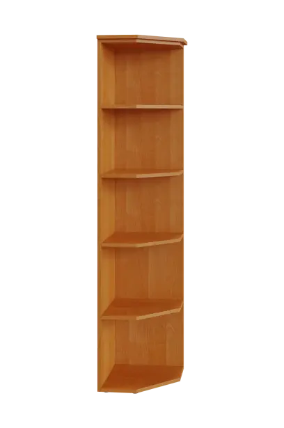 R 5 - 4 kancelářská skříň, rohová, 1800x400x400, olše jantar